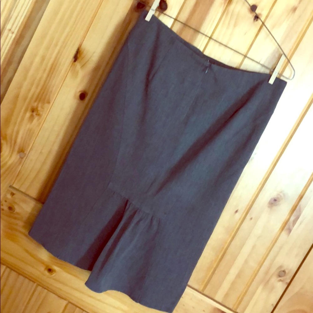 Charcoal Grey Bebe Pencil Skirt